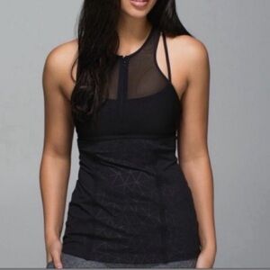Medium Black lululemon pedal pace Mesh Athletic Tank Top